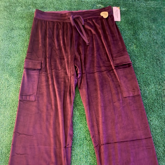 Juicy Couture Other - Juicy Couture Rich purple Velour Pull On Track Sleepwear Pants Y2K 90s Size 1X